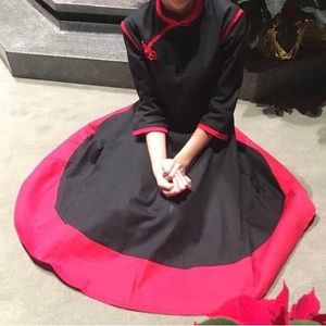 Chinese style dresses Black and for girls size L used good condition